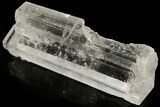 Water-Clear, Selenite Crystal with Hematite Phantom - China #226100-1